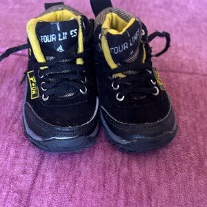 Black and Yellow Kids Shoes